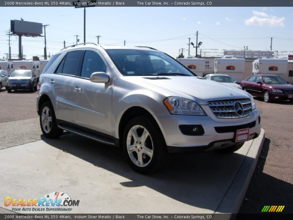 2008 Mercedes-Benz ML 350 4Matic Iridium Silver Metallic / Black Photo #14