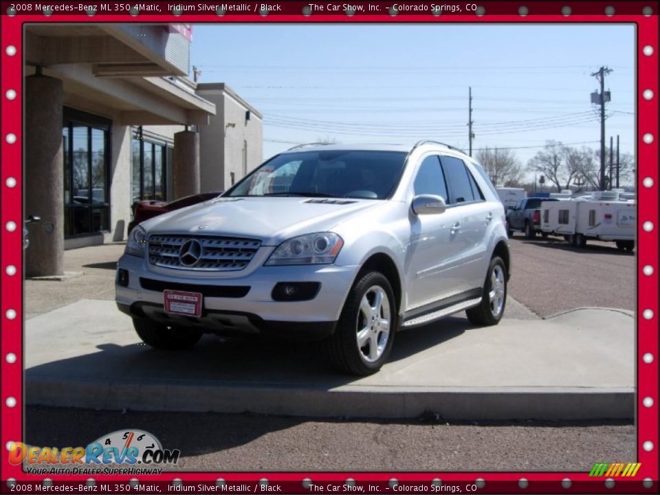 2008 Mercedes-Benz ML 350 4Matic Iridium Silver Metallic / Black Photo #16