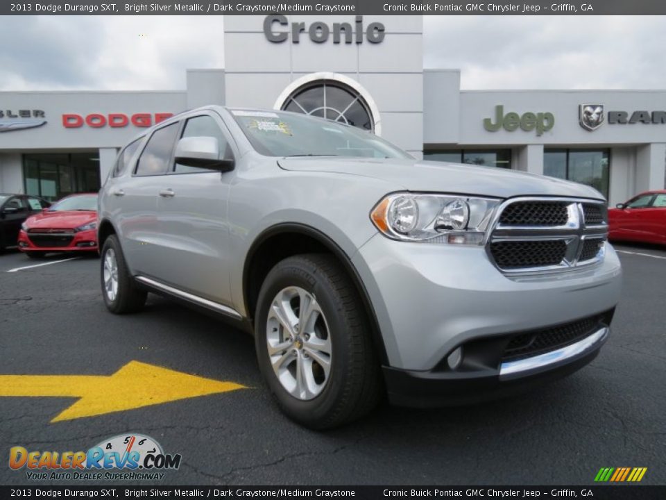 2013 Dodge Durango SXT Bright Silver Metallic / Dark Graystone/Medium Graystone Photo #1