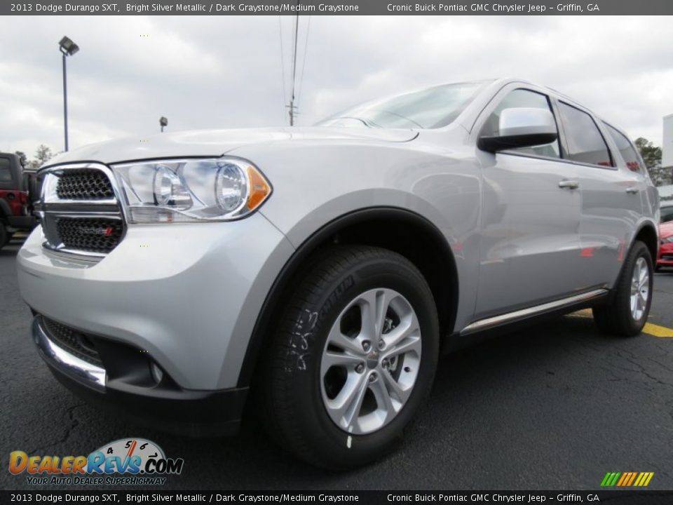 2013 Dodge Durango SXT Bright Silver Metallic / Dark Graystone/Medium Graystone Photo #3