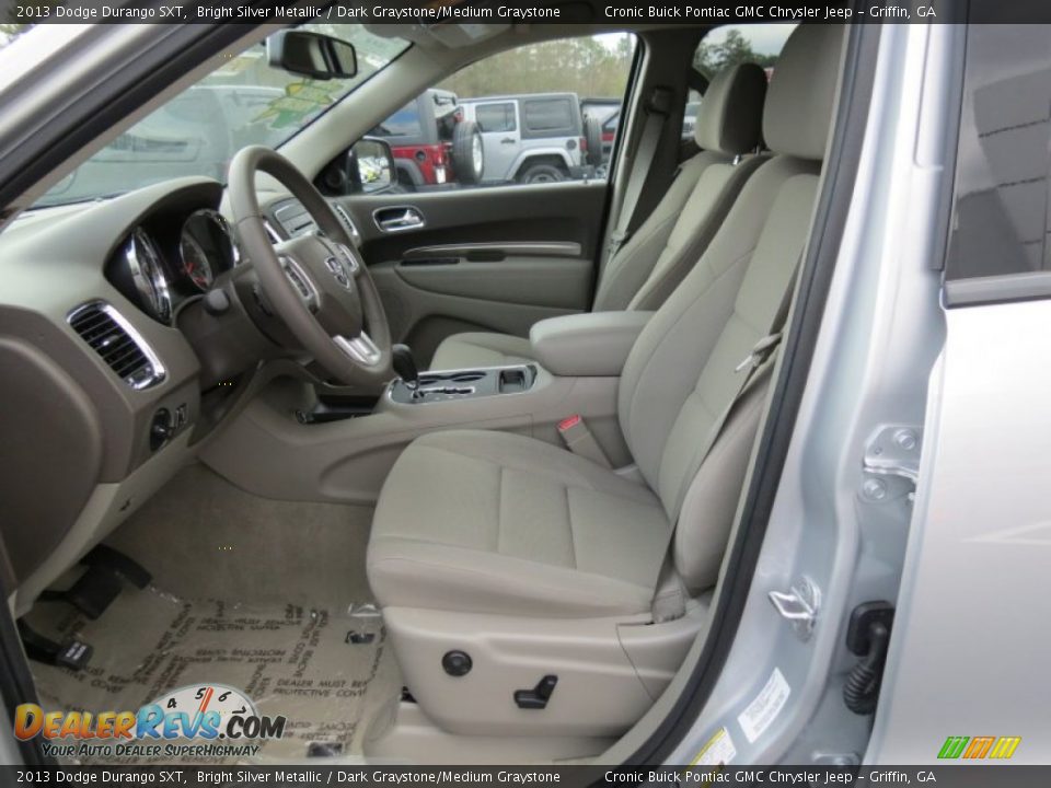 2013 Dodge Durango SXT Bright Silver Metallic / Dark Graystone/Medium Graystone Photo #9