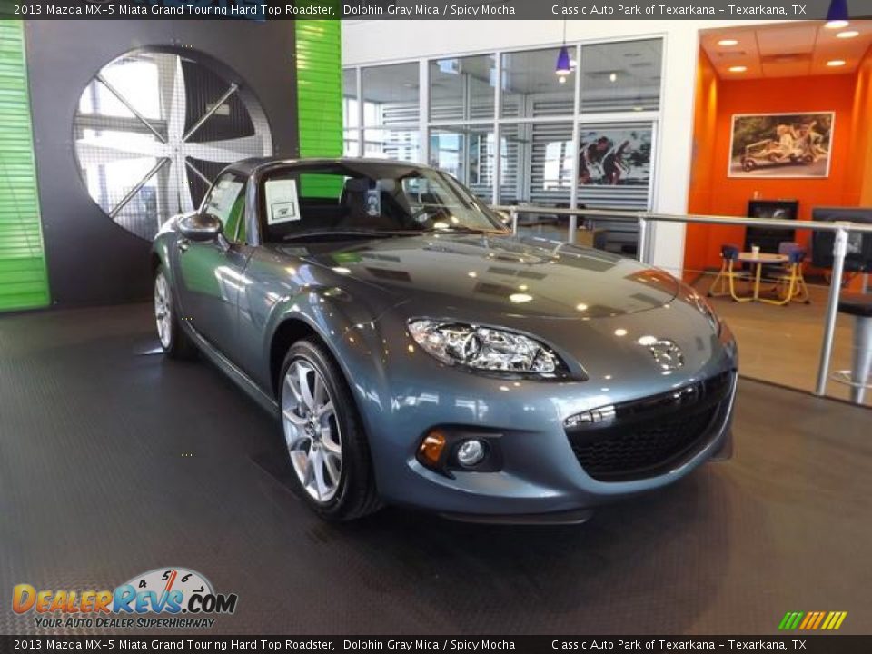 Front 3/4 View of 2013 Mazda MX-5 Miata Grand Touring Hard Top Roadster Photo #5
