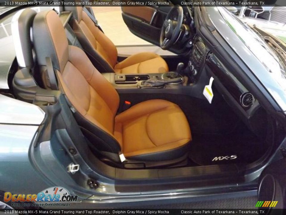 Spicy Mocha Interior - 2013 Mazda MX-5 Miata Grand Touring Hard Top Roadster Photo #7