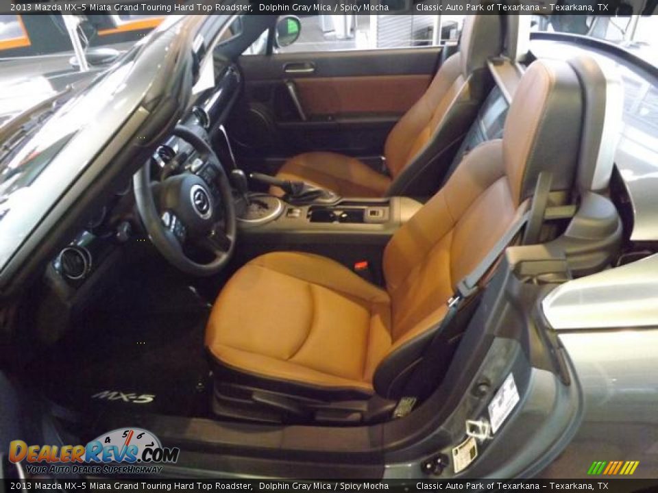 Front Seat of 2013 Mazda MX-5 Miata Grand Touring Hard Top Roadster Photo #8