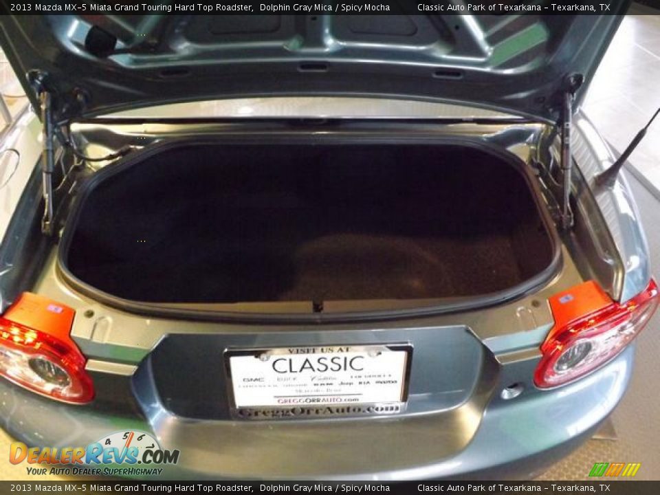 2013 Mazda MX-5 Miata Grand Touring Hard Top Roadster Dolphin Gray Mica / Spicy Mocha Photo #9