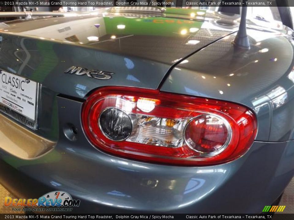 2013 Mazda MX-5 Miata Grand Touring Hard Top Roadster Dolphin Gray Mica / Spicy Mocha Photo #12