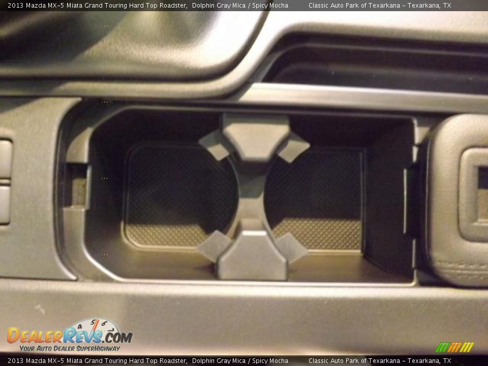 2013 Mazda MX-5 Miata Grand Touring Hard Top Roadster Dolphin Gray Mica / Spicy Mocha Photo #20