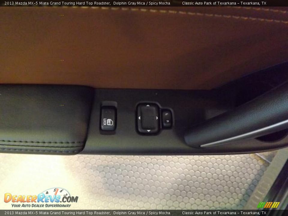 2013 Mazda MX-5 Miata Grand Touring Hard Top Roadster Dolphin Gray Mica / Spicy Mocha Photo #22