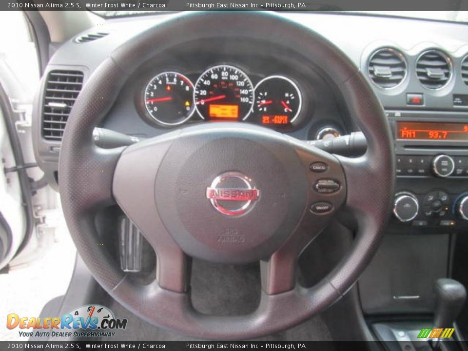2010 Nissan Altima 2.5 S Winter Frost White / Charcoal Photo #10