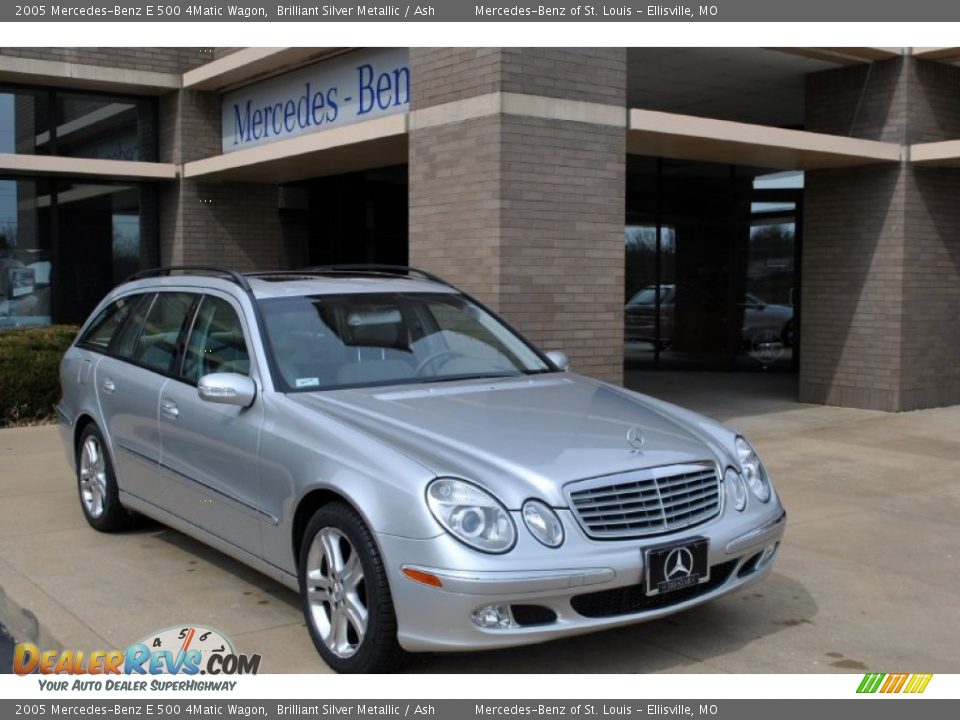2005 Mercedes-Benz E 500 4Matic Wagon Brilliant Silver Metallic / Ash Photo #1