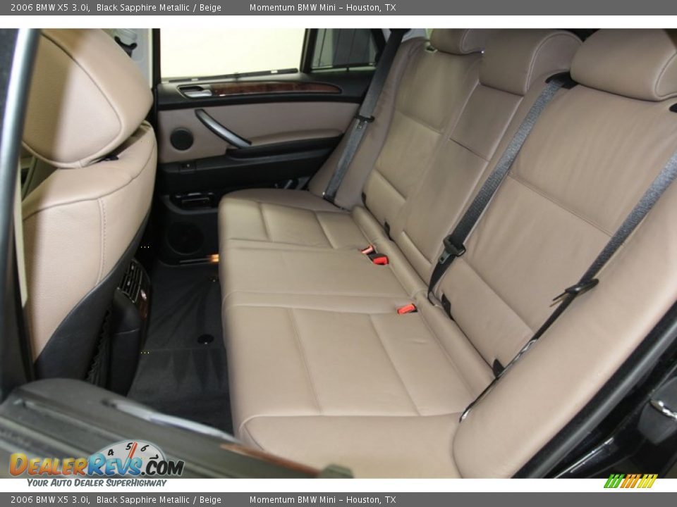 2006 BMW X5 3.0i Black Sapphire Metallic / Beige Photo #14