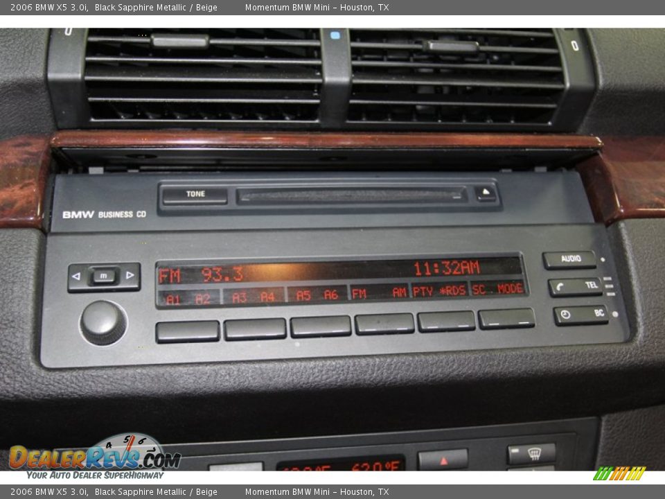 2006 BMW X5 3.0i Black Sapphire Metallic / Beige Photo #20