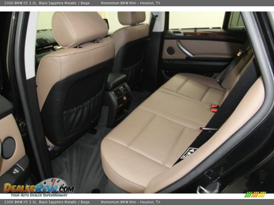 2006 BMW X5 3.0i Black Sapphire Metallic / Beige Photo #25