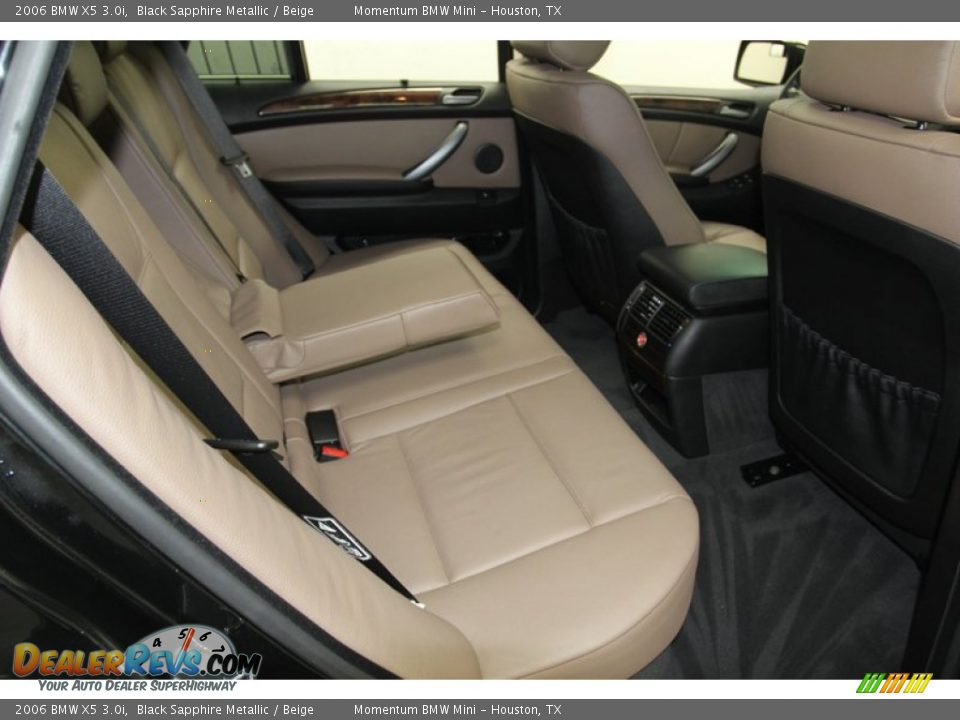 2006 BMW X5 3.0i Black Sapphire Metallic / Beige Photo #33