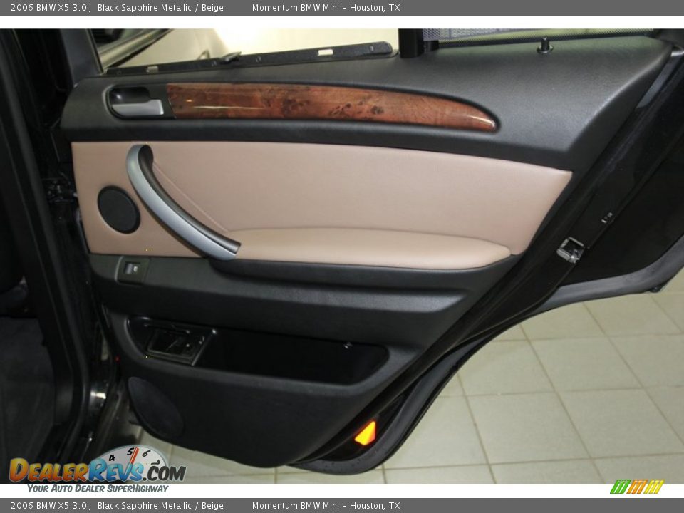 2006 BMW X5 3.0i Black Sapphire Metallic / Beige Photo #34