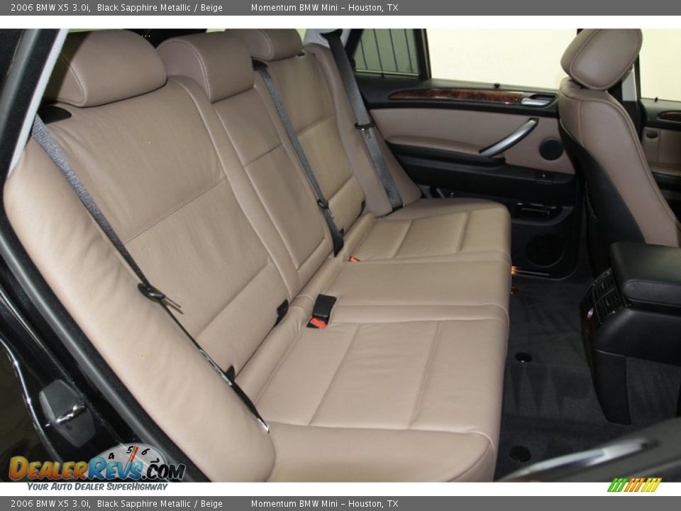 2006 BMW X5 3.0i Black Sapphire Metallic / Beige Photo #35