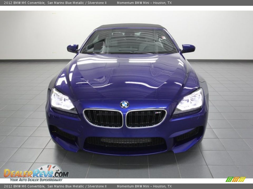 2012 BMW M6 Convertible San Marino Blue Metallic / Silverstone II Photo #6