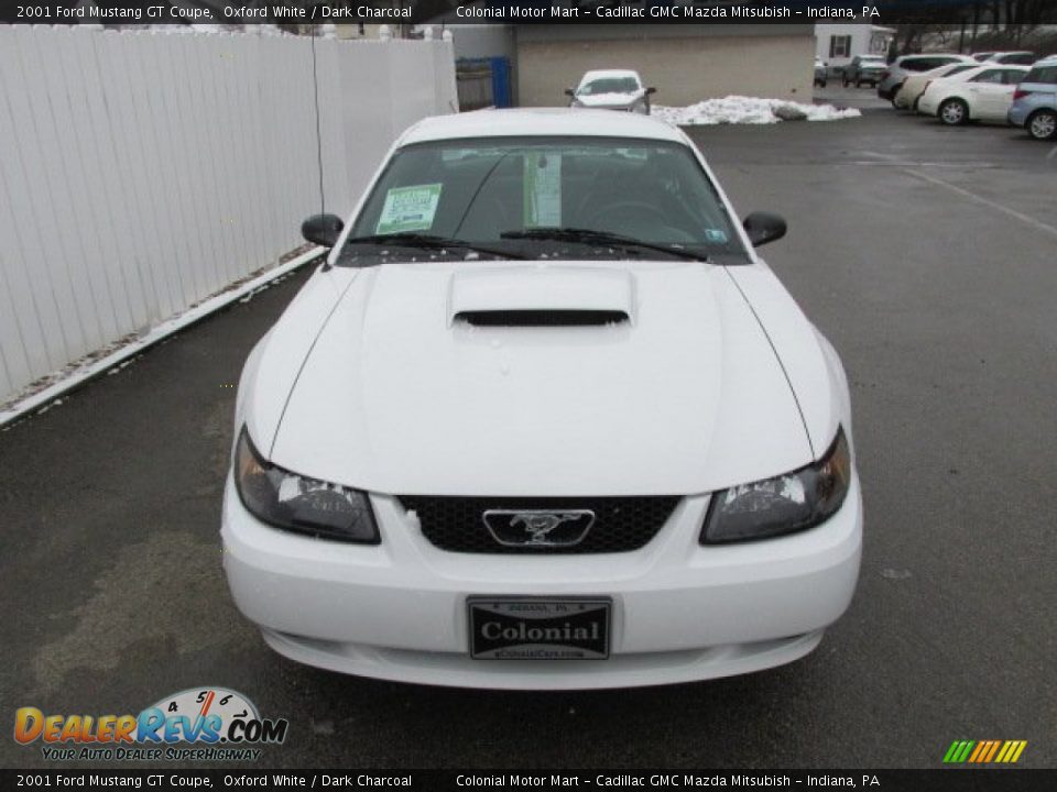 2001 Ford Mustang GT Coupe Oxford White / Dark Charcoal Photo #4