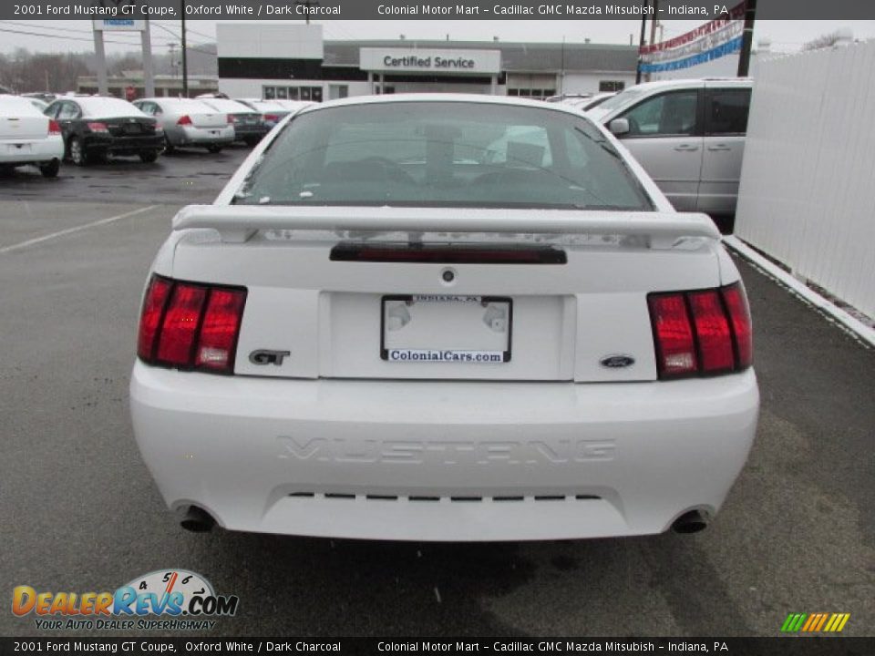 2001 Ford Mustang GT Coupe Oxford White / Dark Charcoal Photo #7