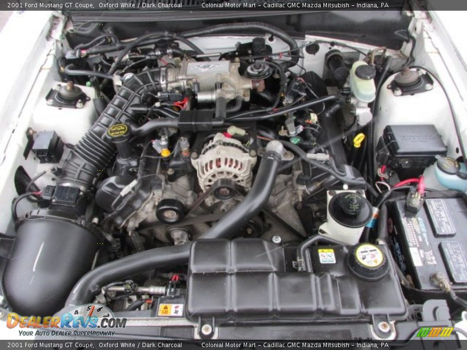 2001 Ford Mustang GT Coupe 4.6 Liter SOHC 16-Valve V8 Engine Photo #9