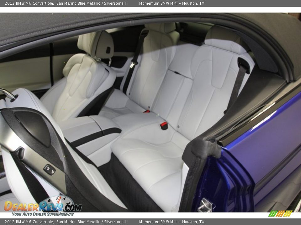 Rear Seat of 2012 BMW M6 Convertible Photo #14