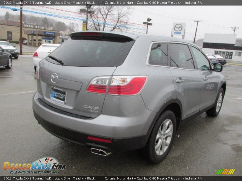 2012 Mazda CX-9 Touring AWD Liquid Silver Meatllic / Black Photo #6