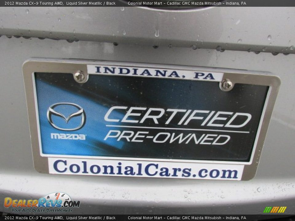2012 Mazda CX-9 Touring AWD Liquid Silver Meatllic / Black Photo #9