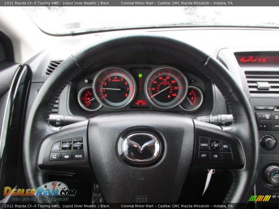 2012 Mazda CX-9 Touring AWD Liquid Silver Meatllic / Black Photo #16