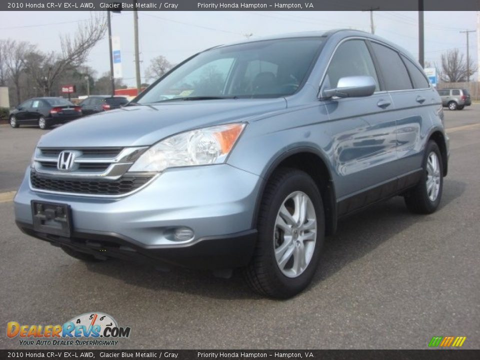 2010 Honda CR-V EX-L AWD Glacier Blue Metallic / Gray Photo #1