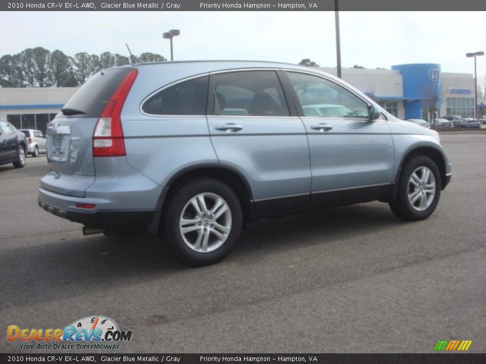 2010 Honda CR-V EX-L AWD Glacier Blue Metallic / Gray Photo #5