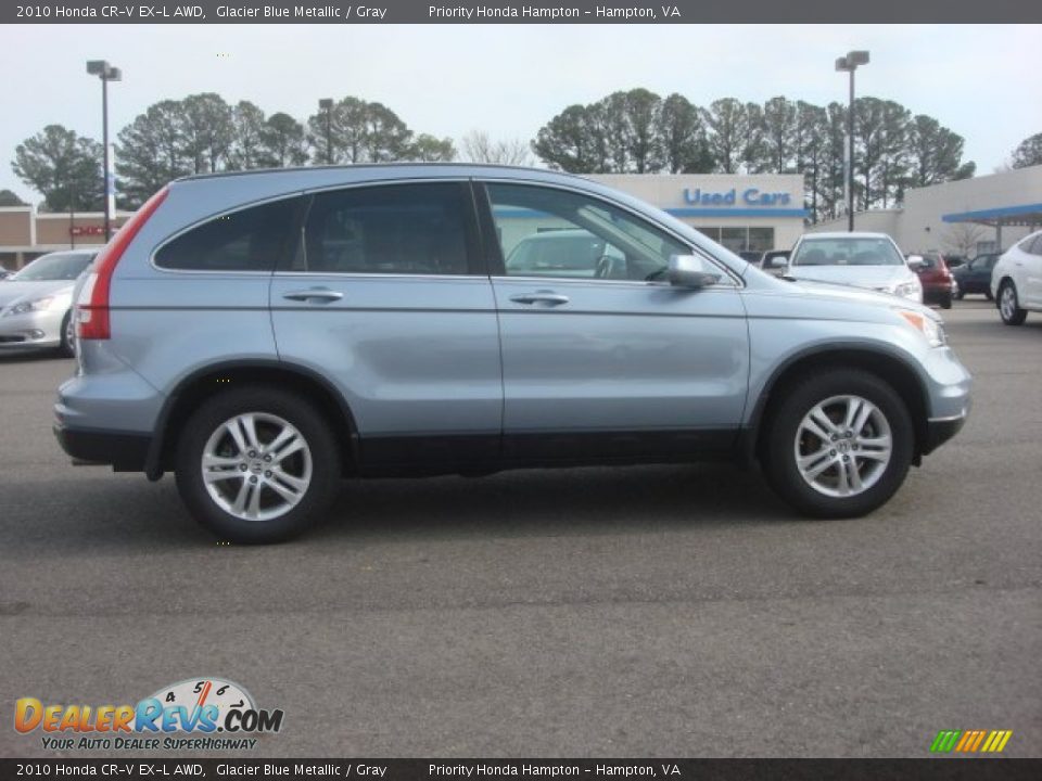 2010 Honda CR-V EX-L AWD Glacier Blue Metallic / Gray Photo #6