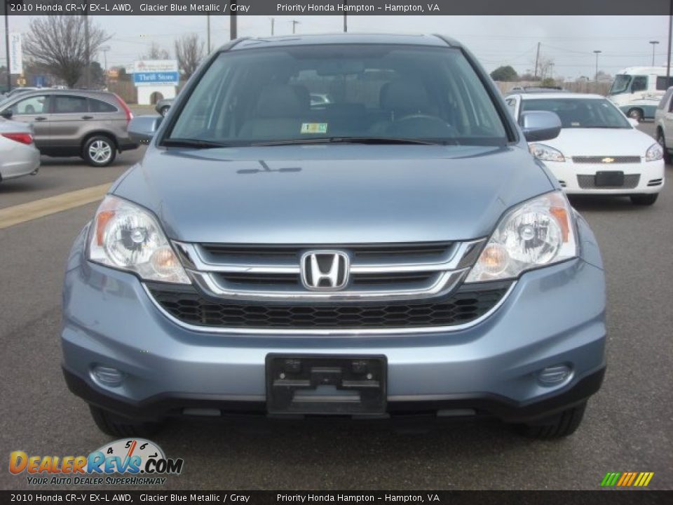 2010 Honda CR-V EX-L AWD Glacier Blue Metallic / Gray Photo #8