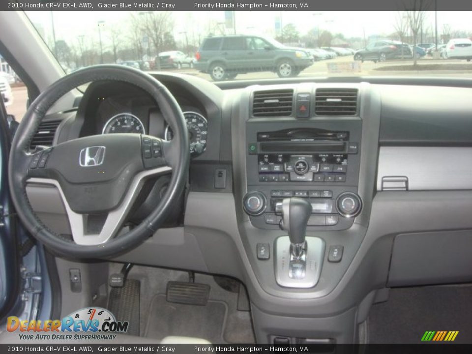2010 Honda CR-V EX-L AWD Glacier Blue Metallic / Gray Photo #13
