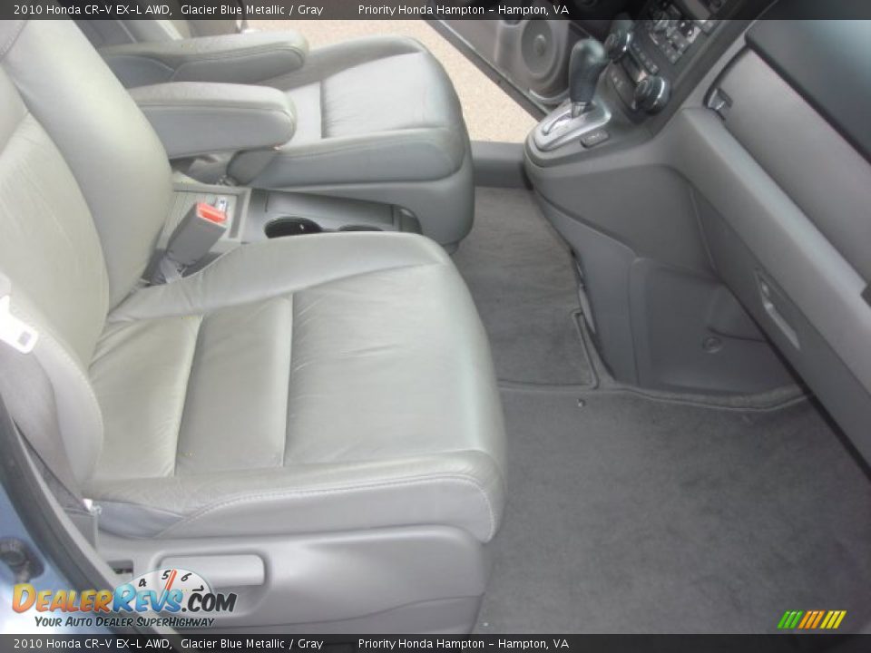 2010 Honda CR-V EX-L AWD Glacier Blue Metallic / Gray Photo #14