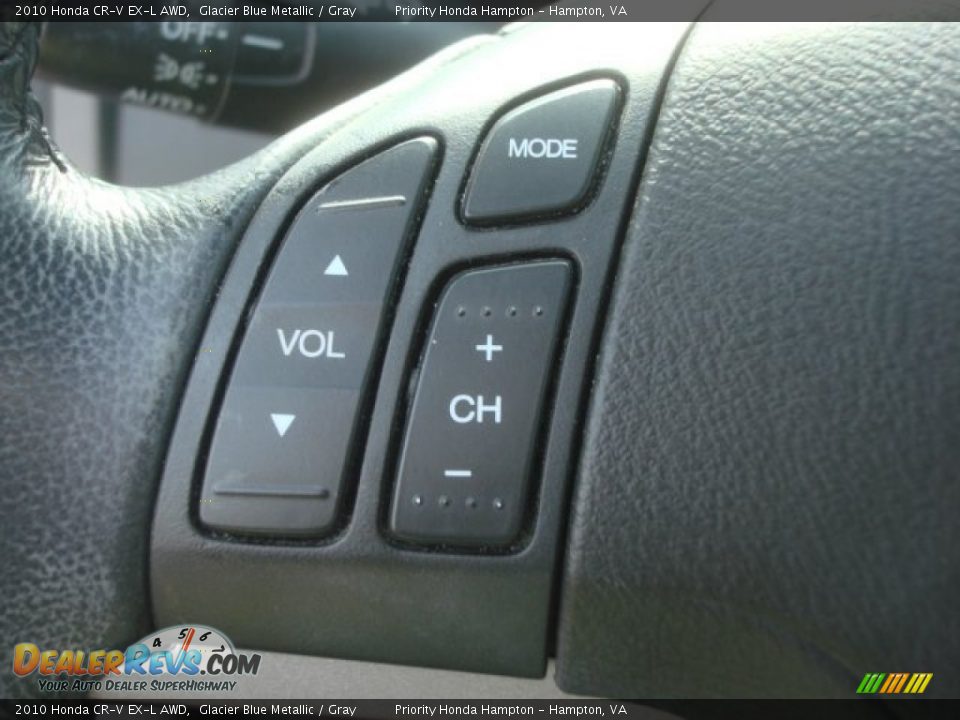2010 Honda CR-V EX-L AWD Glacier Blue Metallic / Gray Photo #21