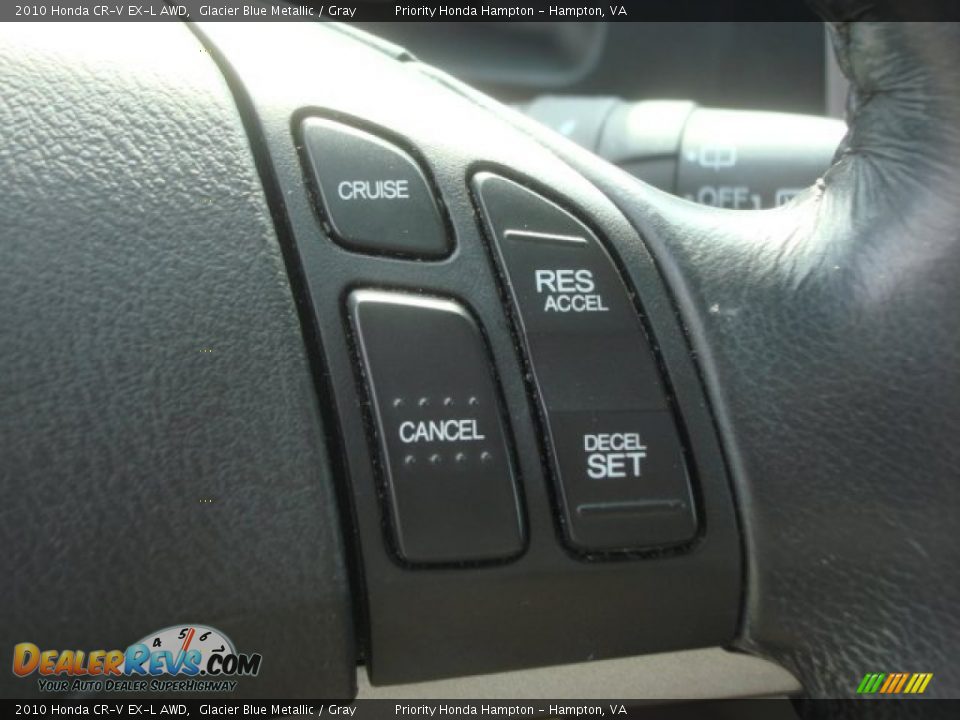 2010 Honda CR-V EX-L AWD Glacier Blue Metallic / Gray Photo #22