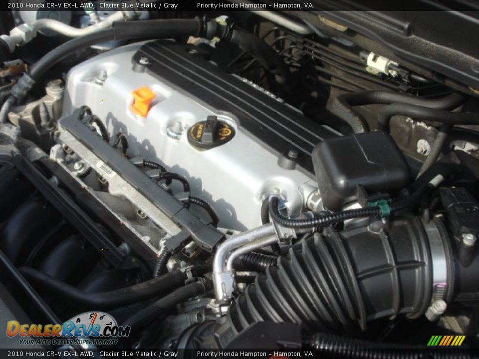 2010 Honda CR-V EX-L AWD Glacier Blue Metallic / Gray Photo #25