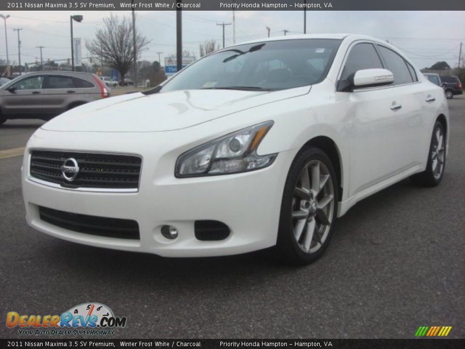2011 Nissan Maxima 3.5 SV Premium Winter Frost White / Charcoal Photo #1