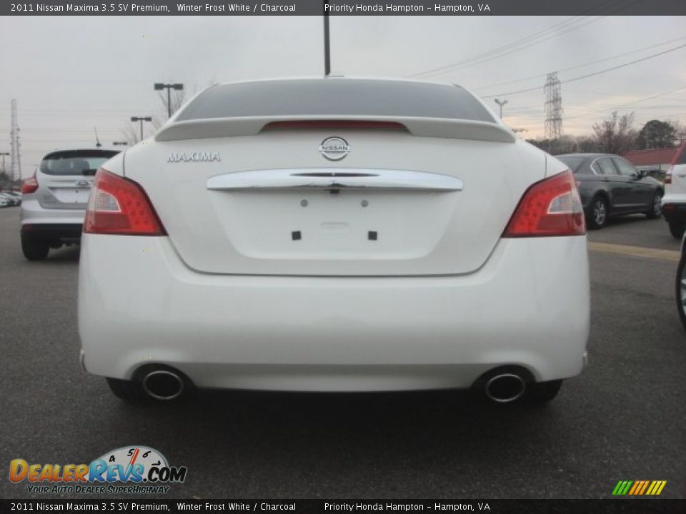 2011 Nissan Maxima 3.5 SV Premium Winter Frost White / Charcoal Photo #5