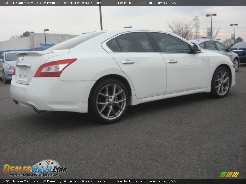 2011 Nissan Maxima 3.5 SV Premium Winter Frost White / Charcoal Photo #6