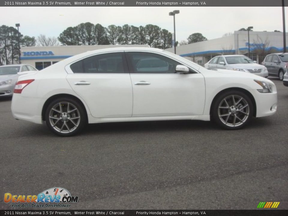 2011 Nissan Maxima 3.5 SV Premium Winter Frost White / Charcoal Photo #7