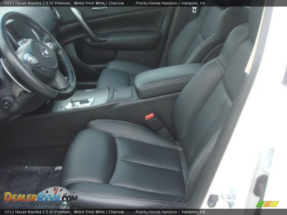 2011 Nissan Maxima 3.5 SV Premium Winter Frost White / Charcoal Photo #11