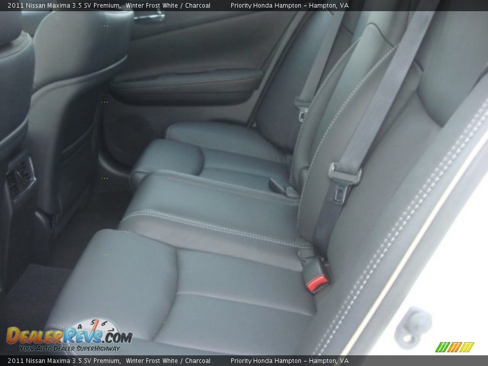 2011 Nissan Maxima 3.5 SV Premium Winter Frost White / Charcoal Photo #12