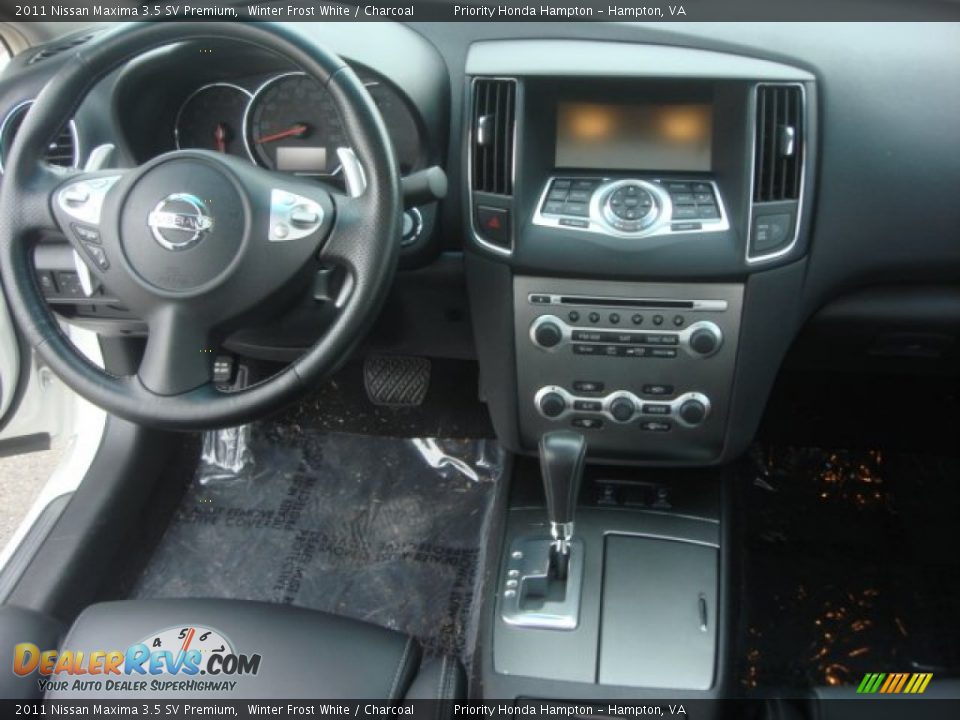 2011 Nissan Maxima 3.5 SV Premium Winter Frost White / Charcoal Photo #14