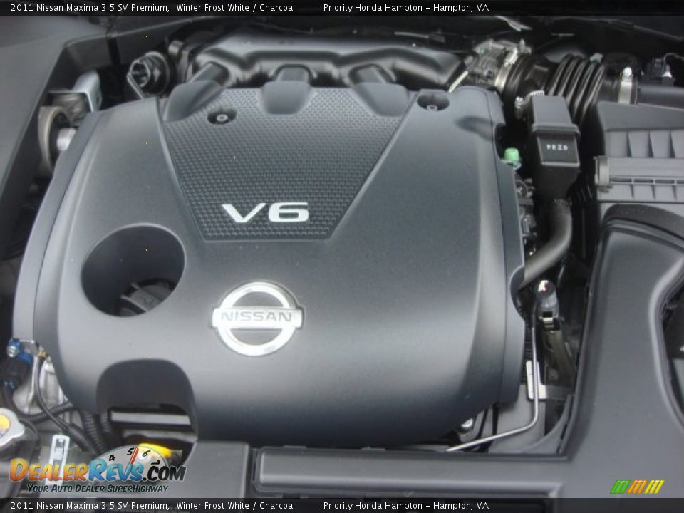2011 Nissan Maxima 3.5 SV Premium Winter Frost White / Charcoal Photo #29