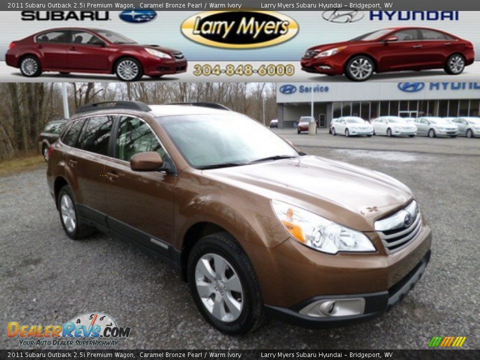 2011 Subaru Outback 2.5i Premium Wagon Caramel Bronze Pearl / Warm Ivory Photo #1