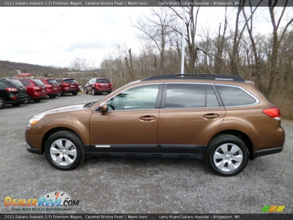 2011 Subaru Outback 2.5i Premium Wagon Caramel Bronze Pearl / Warm Ivory Photo #4