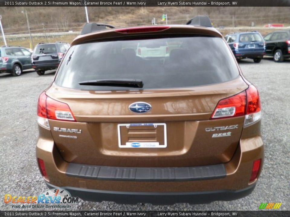 2011 Subaru Outback 2.5i Premium Wagon Caramel Bronze Pearl / Warm Ivory Photo #6