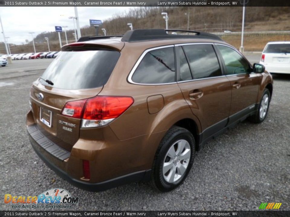 2011 Subaru Outback 2.5i Premium Wagon Caramel Bronze Pearl / Warm Ivory Photo #7