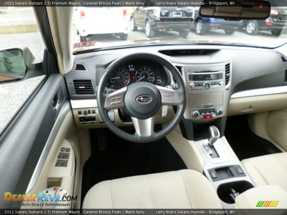 2011 Subaru Outback 2.5i Premium Wagon Caramel Bronze Pearl / Warm Ivory Photo #14